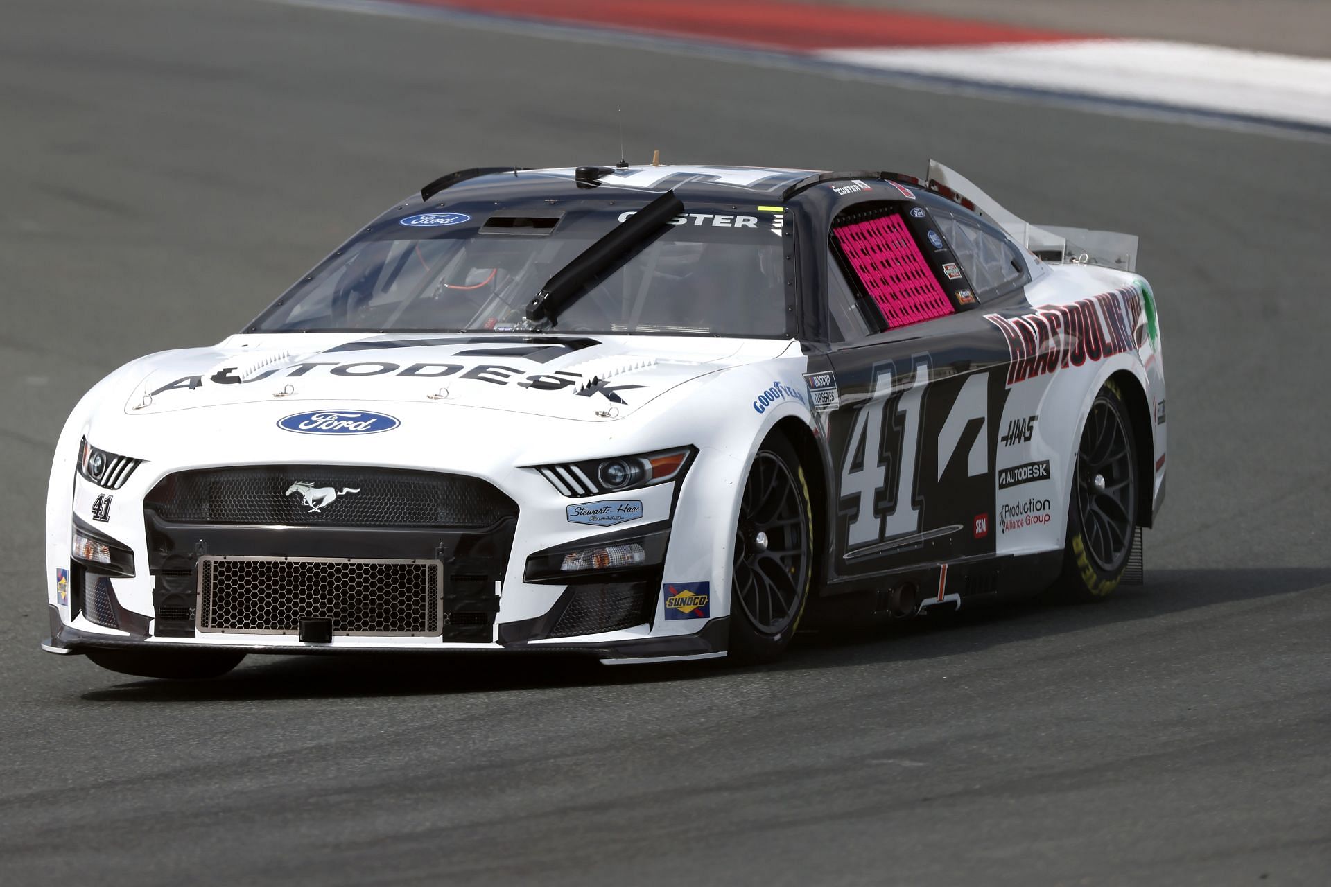 Cole Custer, driver of the #41 Autodesk/HaasTooling.com Ford, drives during qualifying for NASCAR Cup Series Bank of America Roval 400 at Charlotte Motor Speedway on October 08, 2022 - Qualifying - Source: Getty