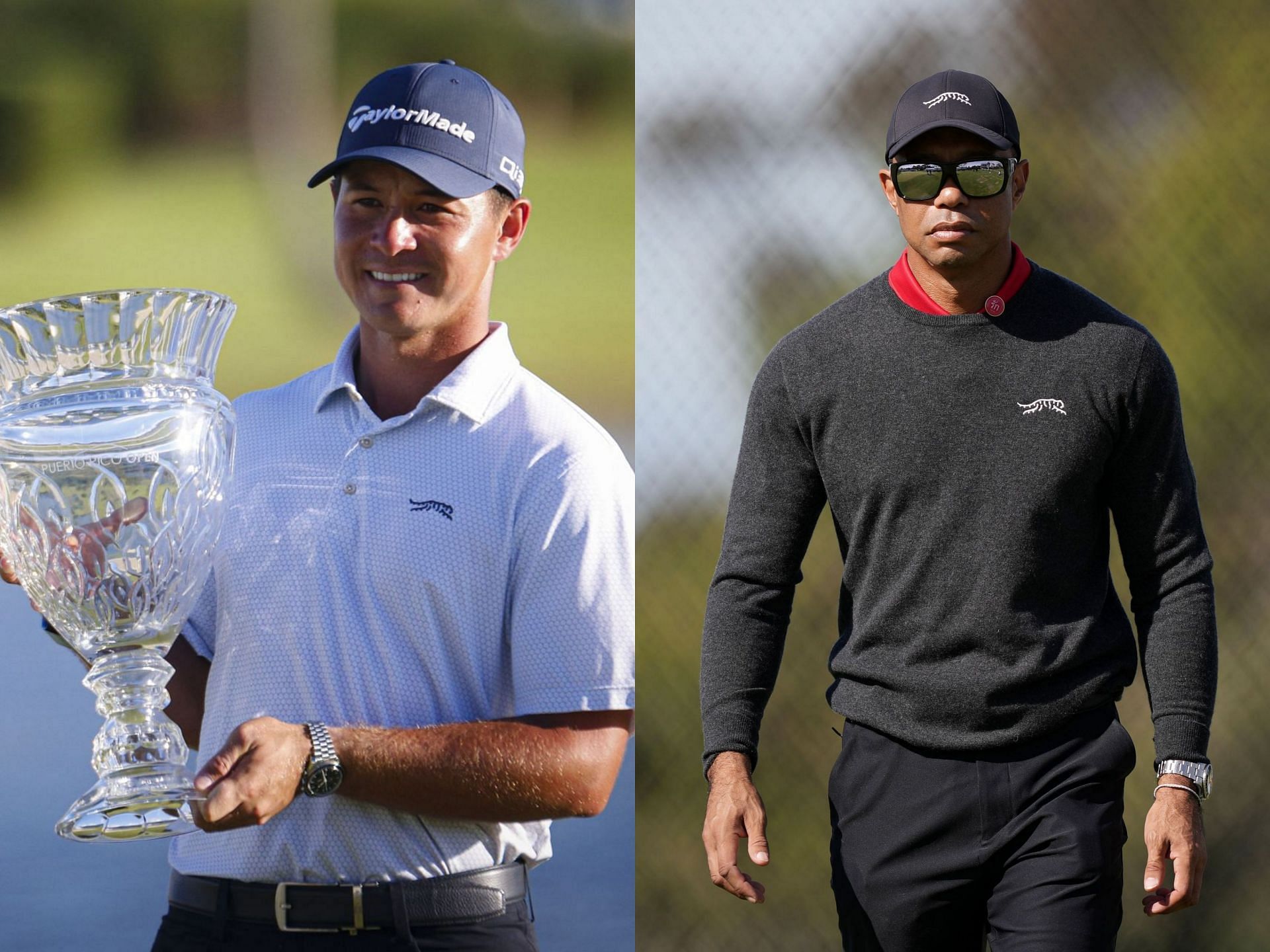 Tiger Woods and Karl Vilips (Image via Getty)