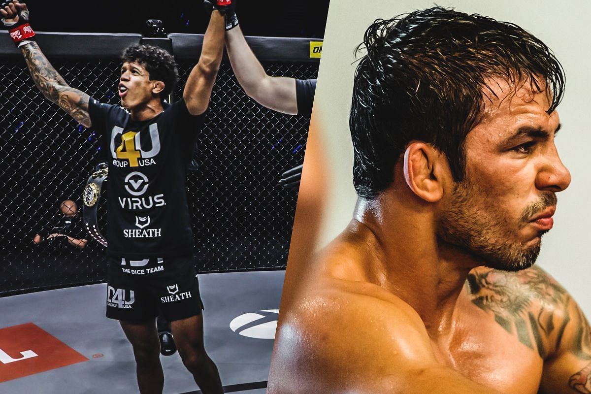 Adriano Moraes (L) and Alexandre Pantoja (R) ~ Photo by ONE Championship and Alexandre Pantoja/Instagram