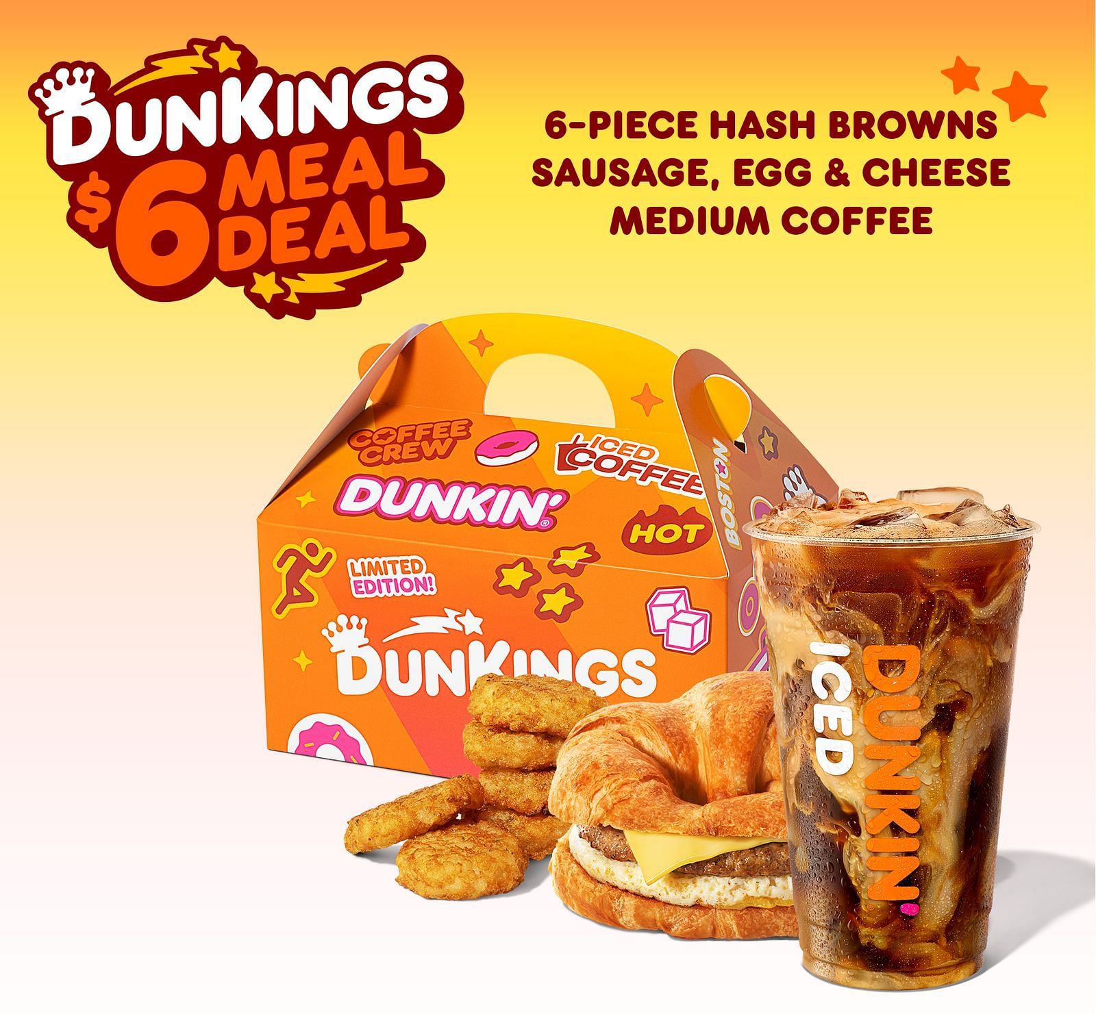 Explore Dunkin&#039;s value meals (Image via dunkindonuts.com)