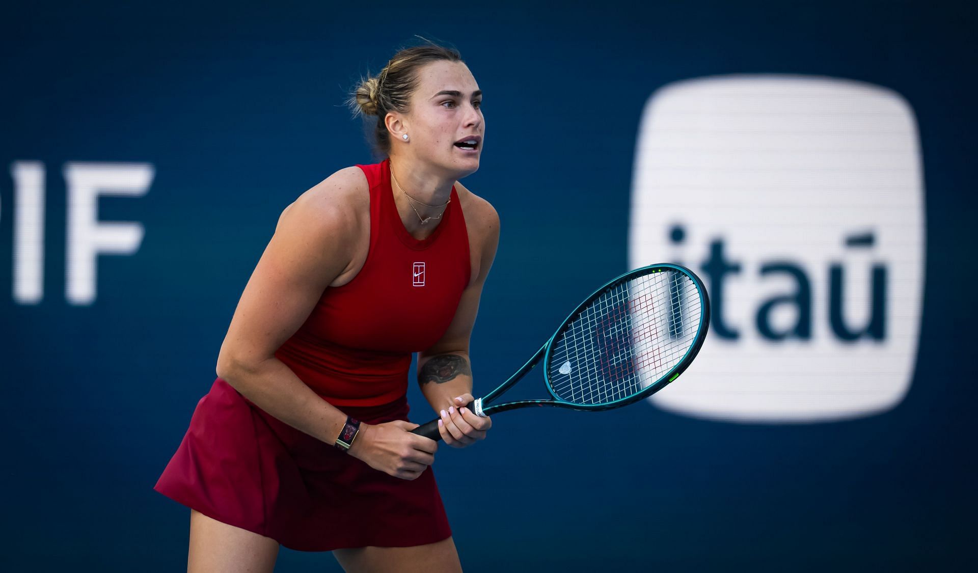 Aryna Sabalenka in action at the Miami Open (Image Source: Getty)