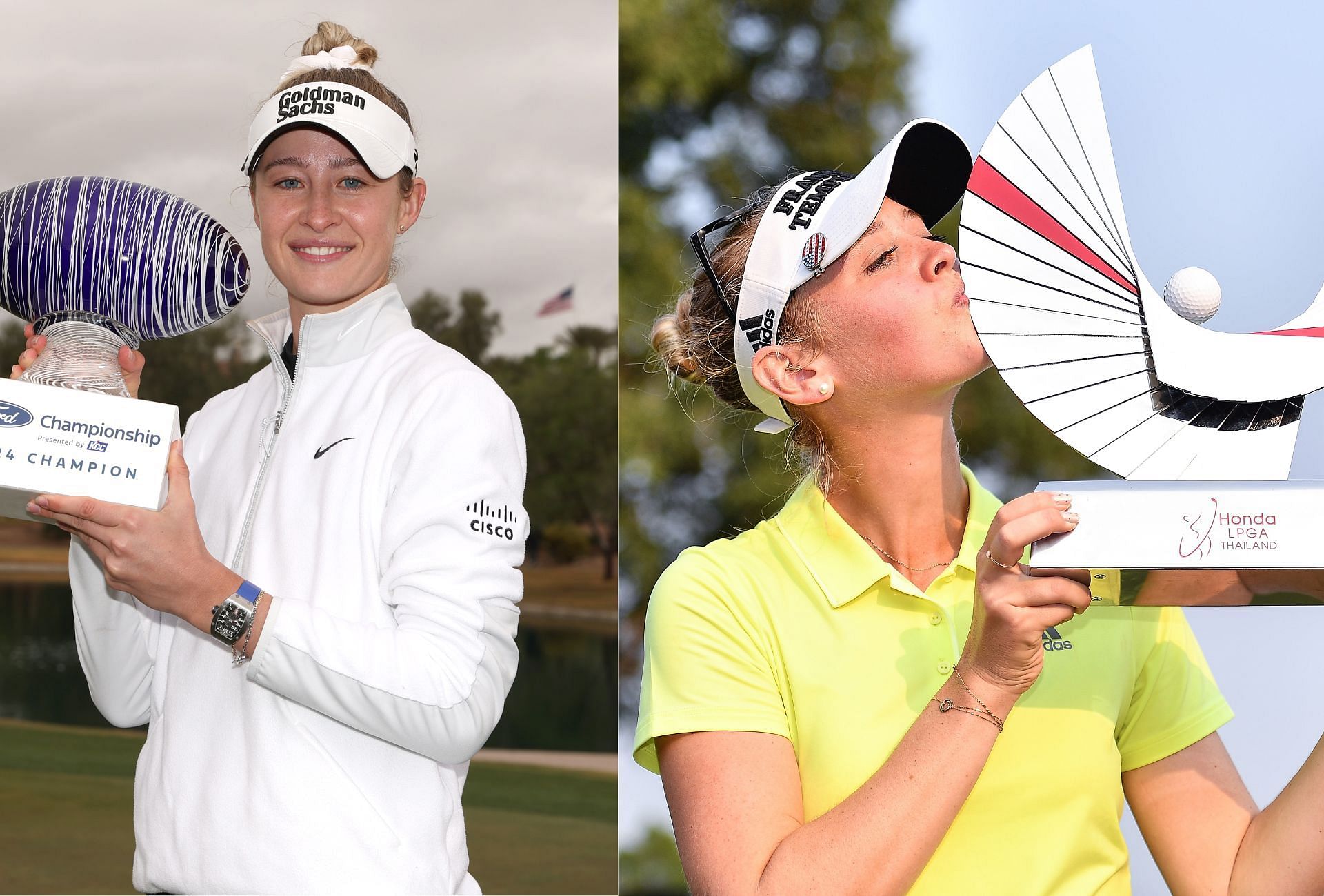 Nelly Korda and Jessica Korda ( via Getty)