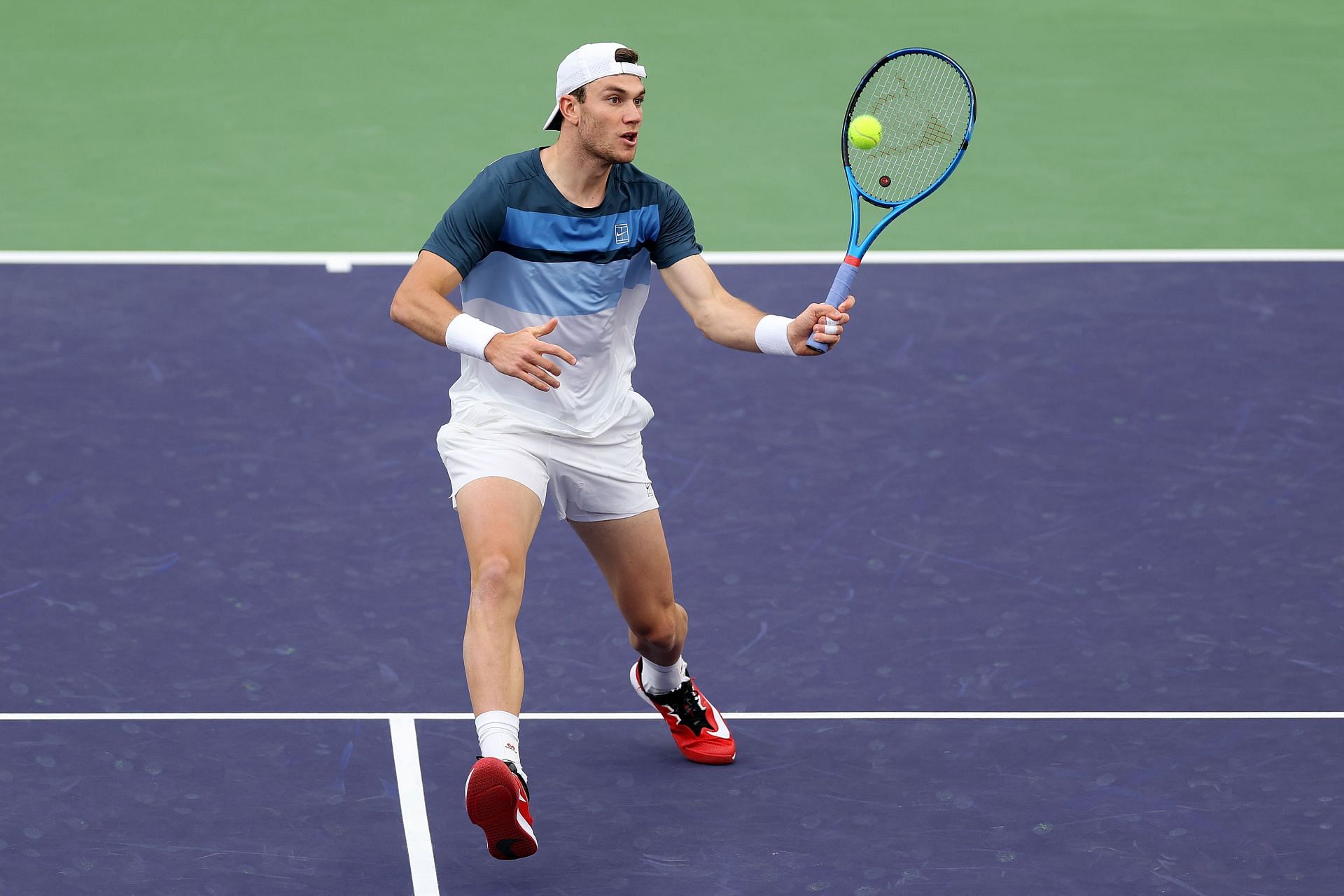 Jack Draper will clash with top seed Carlos Alcaraz in the second men&#039;s singles semifinal. (Source: Getty)