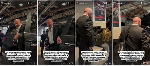 Screenshots of Triple H's post on his Instagram Stories (Photo Credits: Triple H on Instagram)