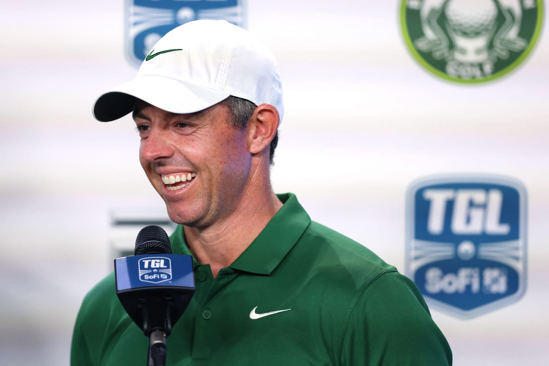 Rory McIlroy at the TGL press conference by SoFi: NY v BOS - Source: Getty