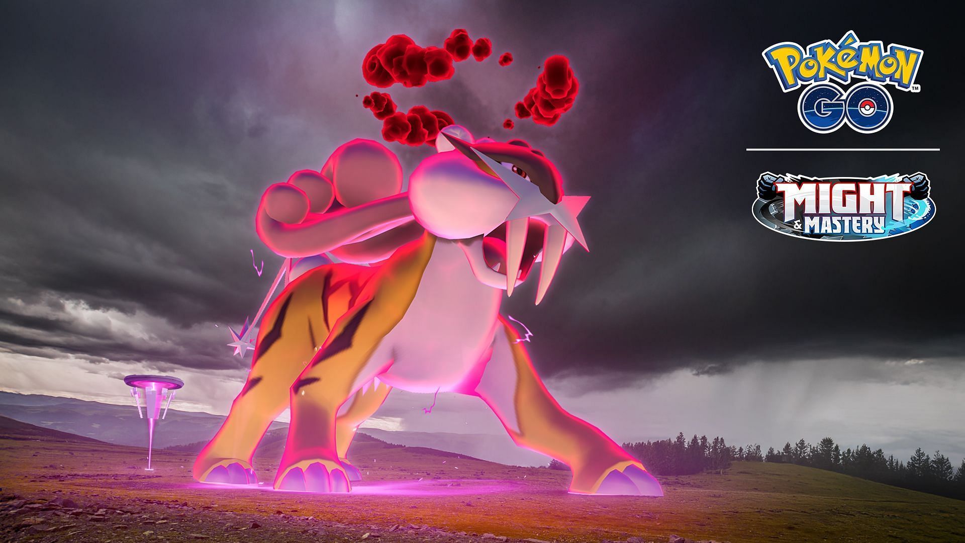 Dynamax Raikou promo in Pokemon GO (Image via TPC)