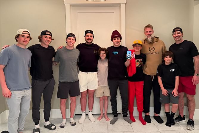 Auston Matthews, Mitch Marner, Macklin Celebrini and more hockey stars of past & present meet up with Patrick Marleau