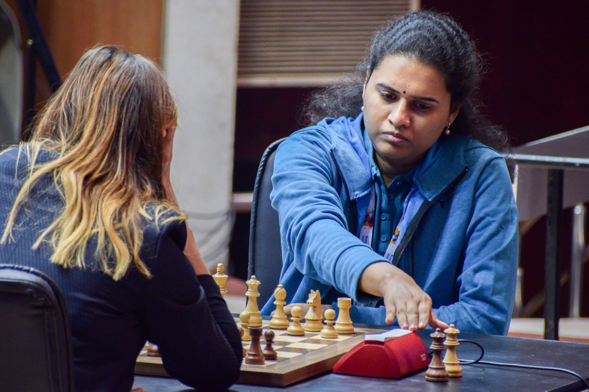 Koneru Humpy competing at the Tata Steel Chess India Tournament in 2022 - Source: Getty