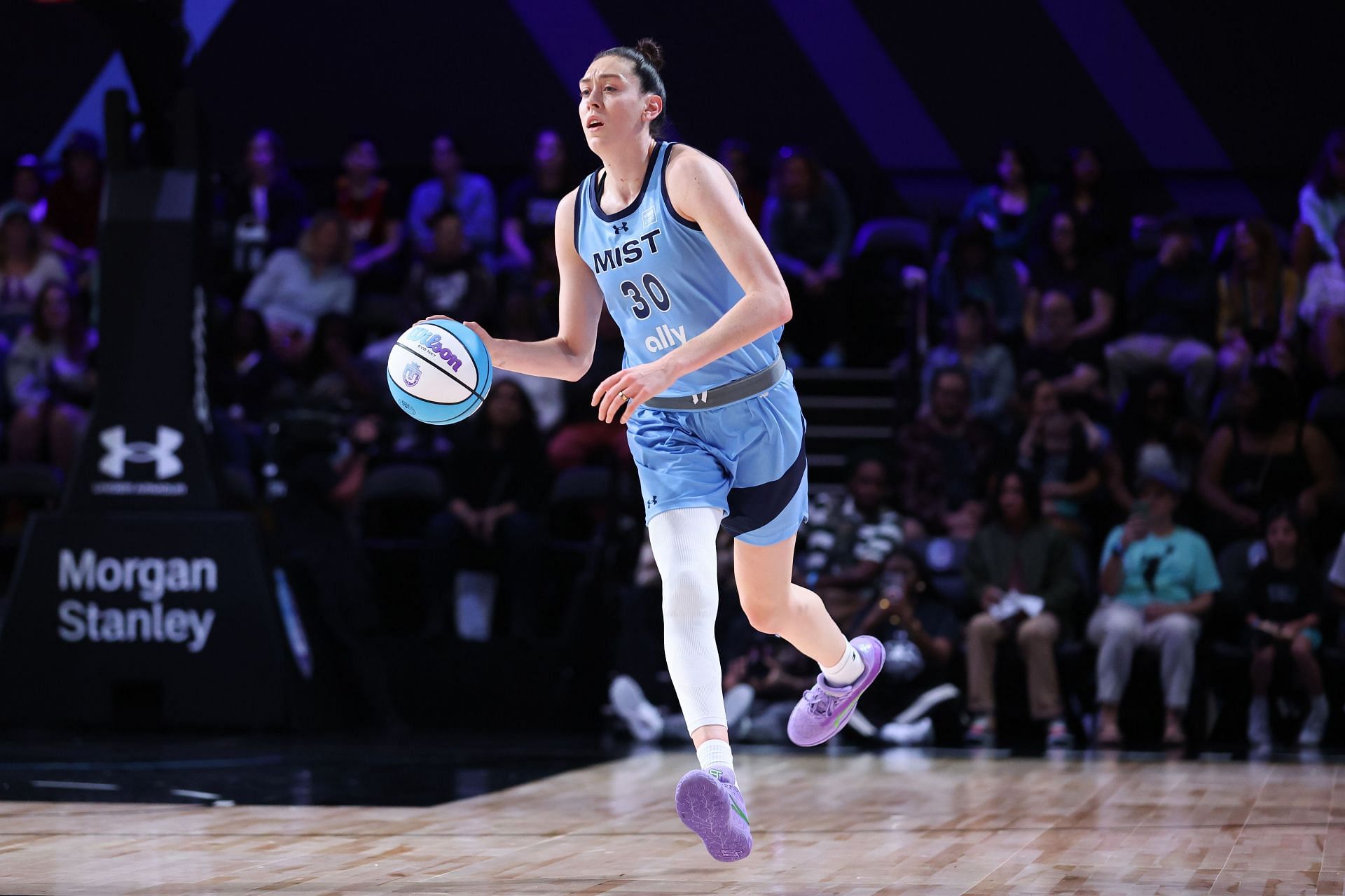 Breanna Stewart in Mist BC gear. (Source: Getty)