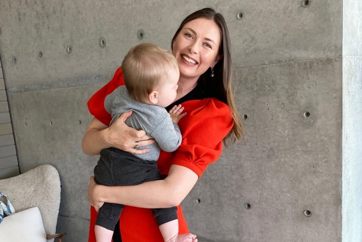 Maria Sharapova and her son, Theodore - Source: Instagram