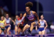 Sydney McLaughlin-Levrone at the Paris Olympics (Photo by Cameron Spencer/Getty Images)