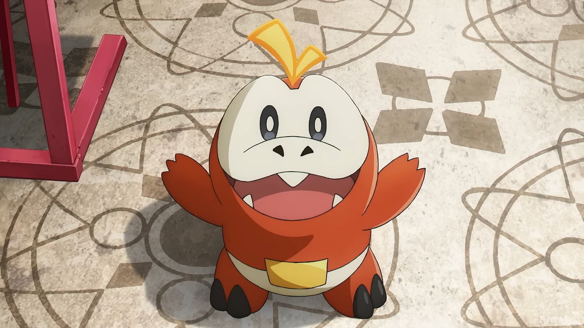 Fuecoco as seen in the anime (Image via The Pokemon Company)