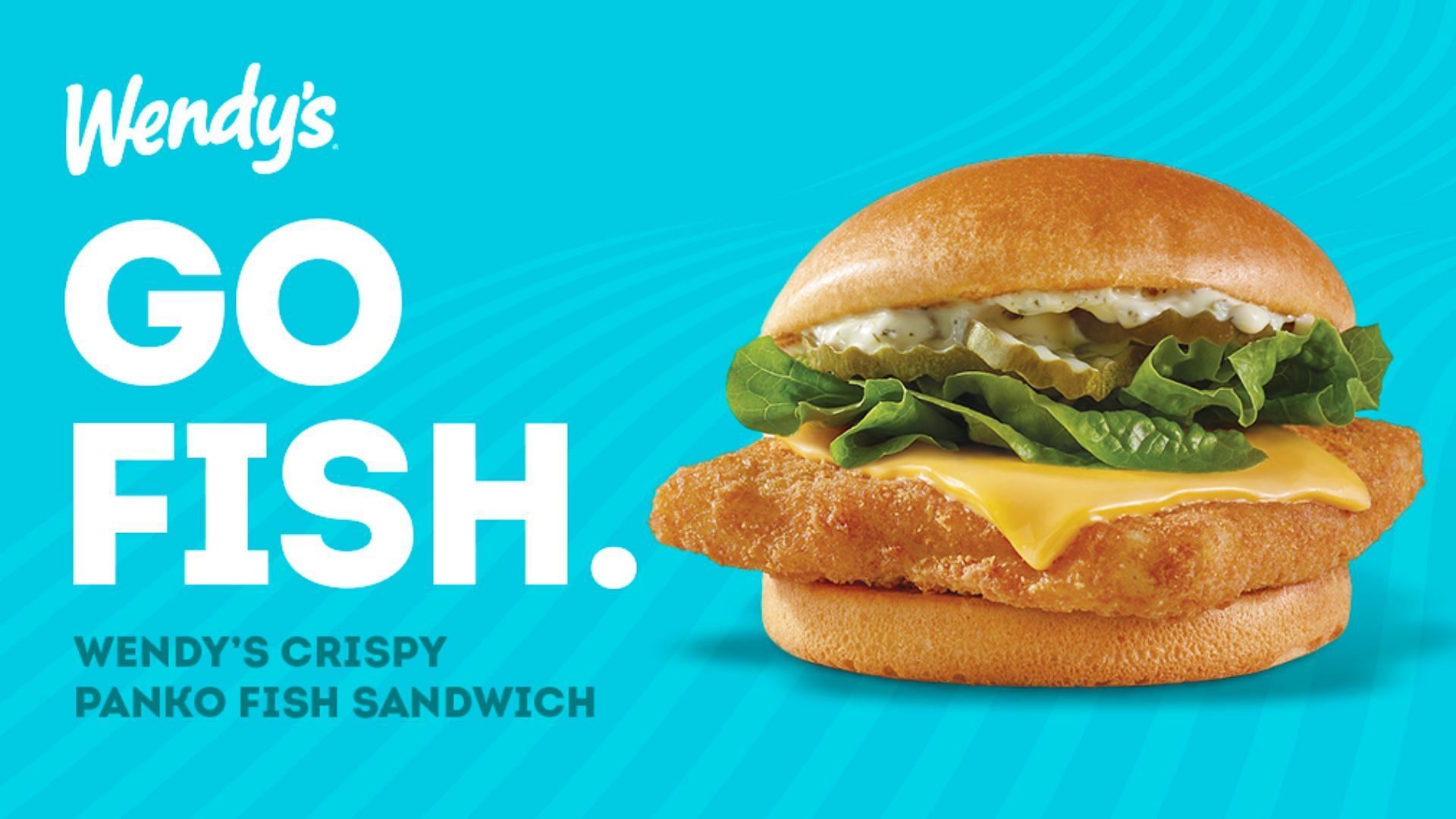 The Crispy Panko Fish Sandwich is available through Sunday, April 20, 2025 (Image via Wendy&#039;s)