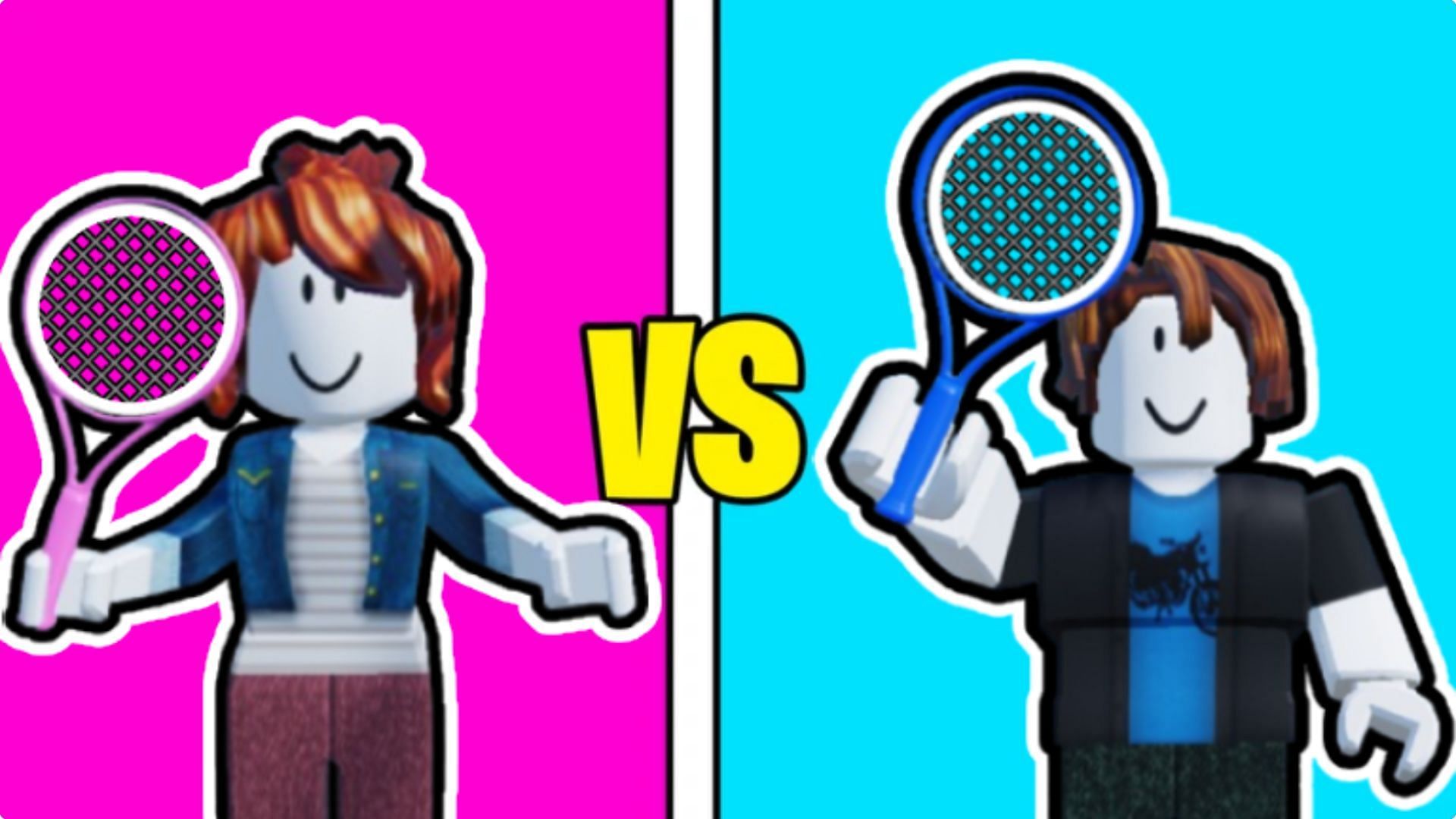 Become a champion in Tennis Simulator (Image via Roblox)