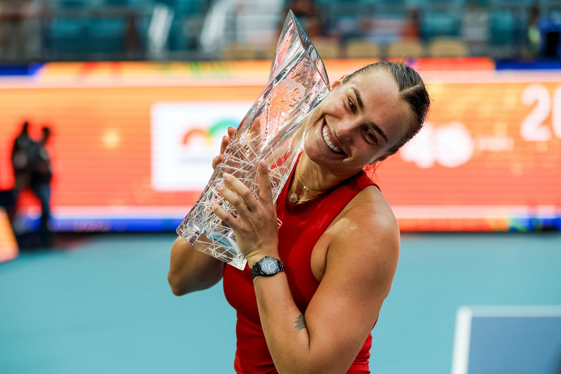 Aryna Sabalenka at the Miami Open 2025 - Source: Getty