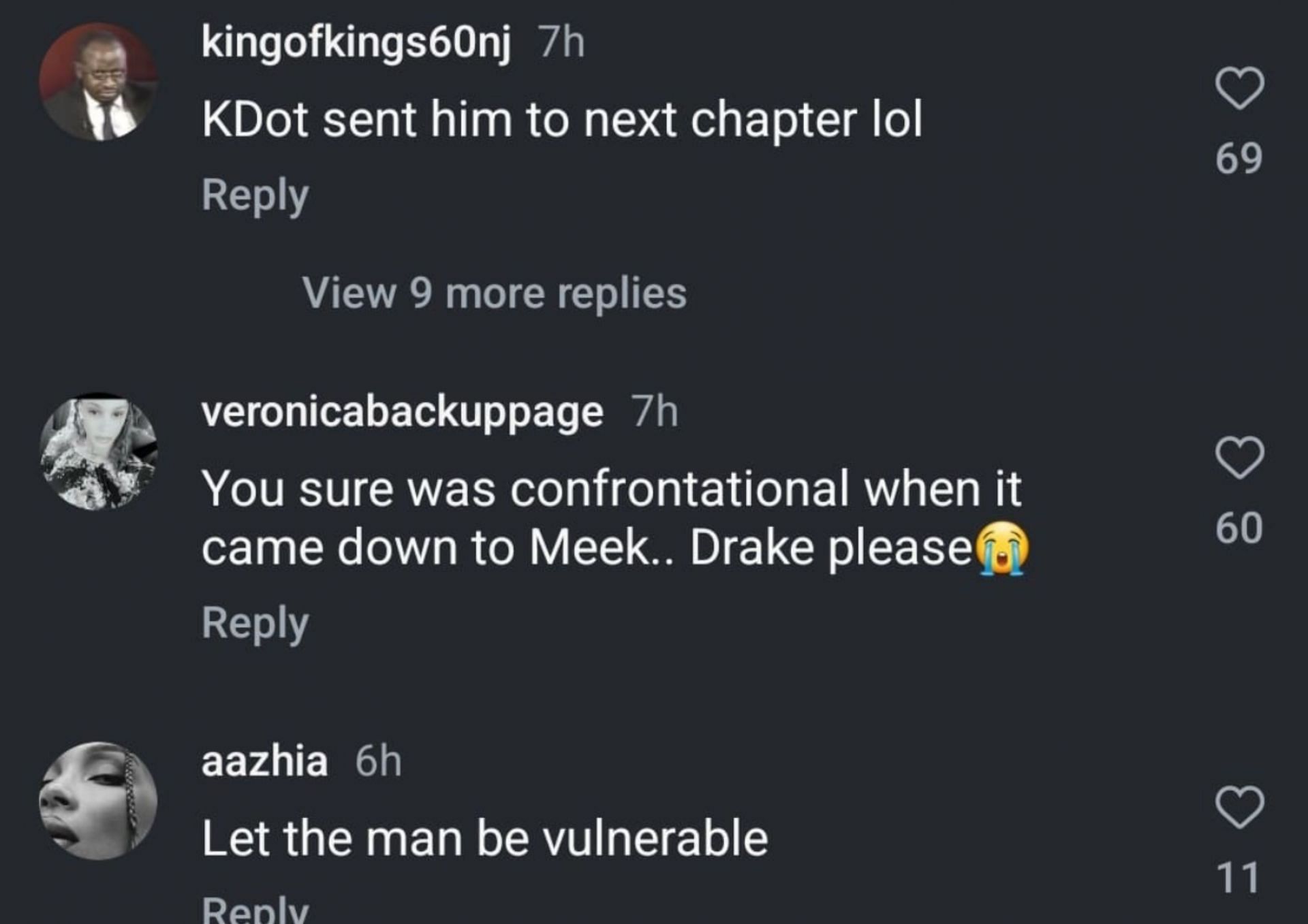 Netizens react to Drizzy&rsquo;s Instagram post (Image via Instagram)