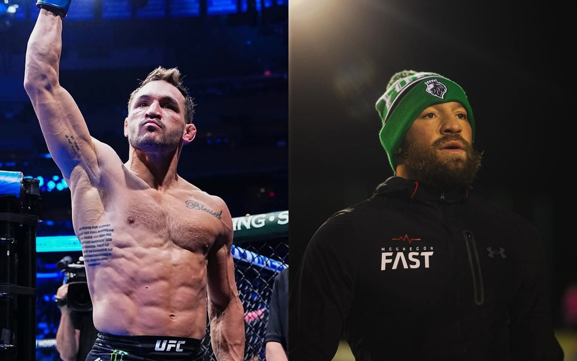 Michael Chandler (left) weighs in on Conor McGregor