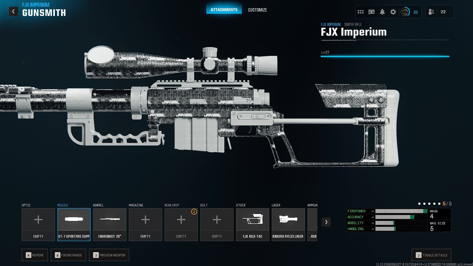 Building the best one-shot FJX Imperium loadout in Warzone Season 2 Reloaded (Image via Sportskeeda Gaming || Activision)