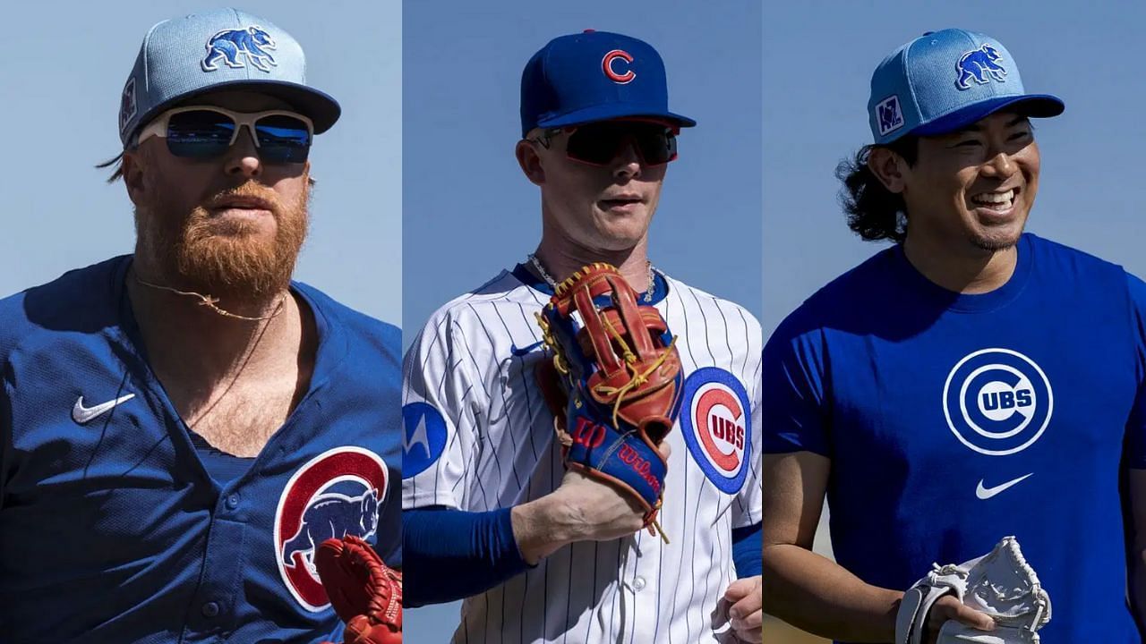 (Left to Right) Justin Turner, Pete Crow-Armstrong and Shota Imanaga (Images from - Getty)