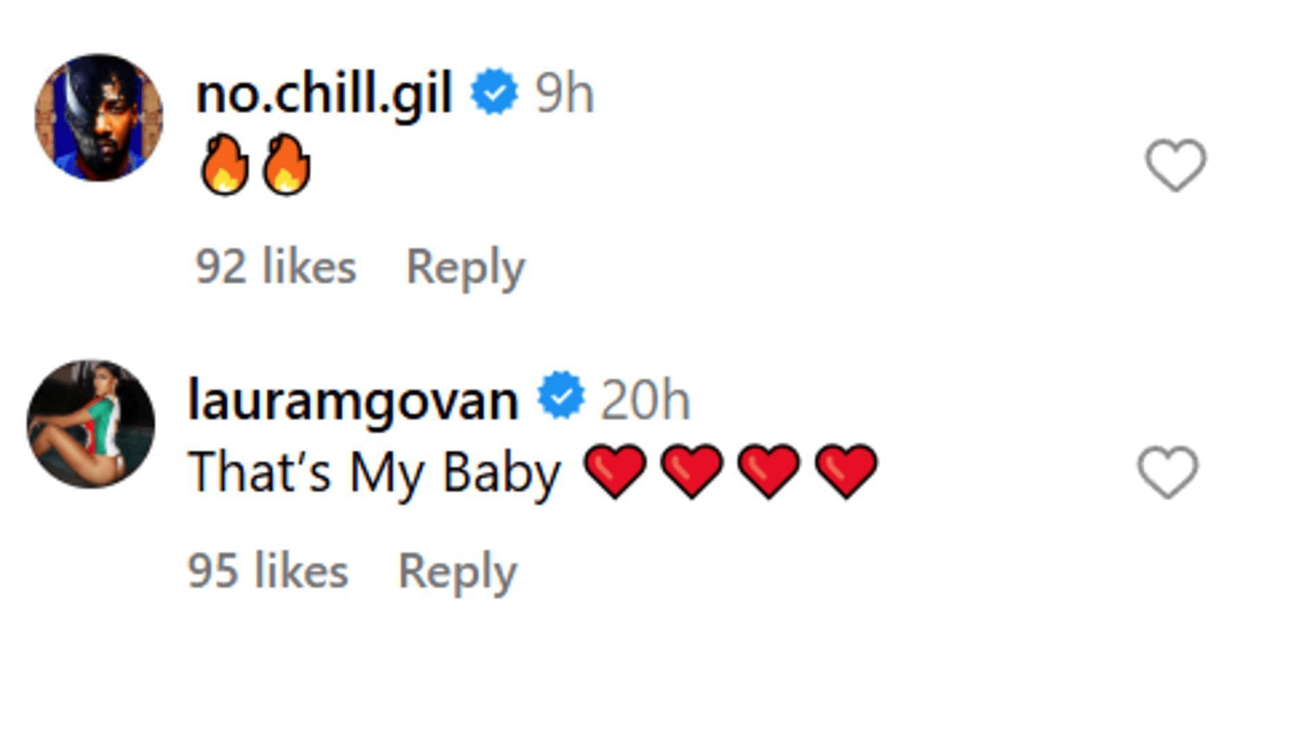 Laura Govan and Gilbert Arenas comment on youngest daughter being called one of the best freshmen in the country (source: Instagram/ stonersportsnetwork)