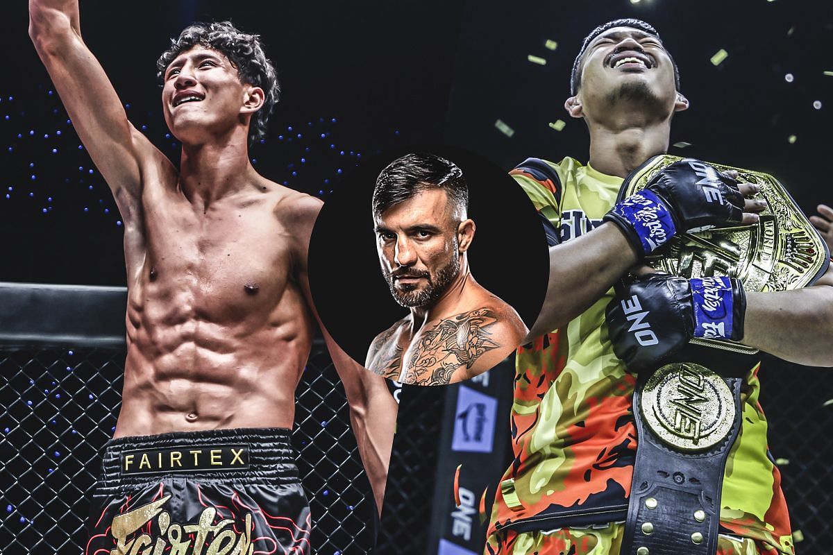 Nabil Anane, Denis Puric, Superlek Kiatmoo9 - Photo by ONE Championship