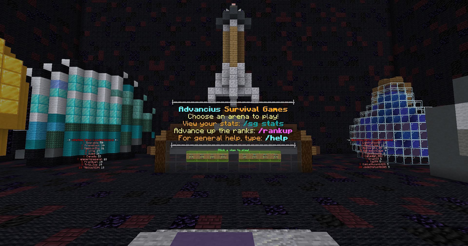 Advancius Network is a server with every game mode you could imagine (Image via Mojang Studios)