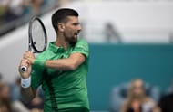 Novak Djokovic at the Miami Open 2025. (Photo: Getty)