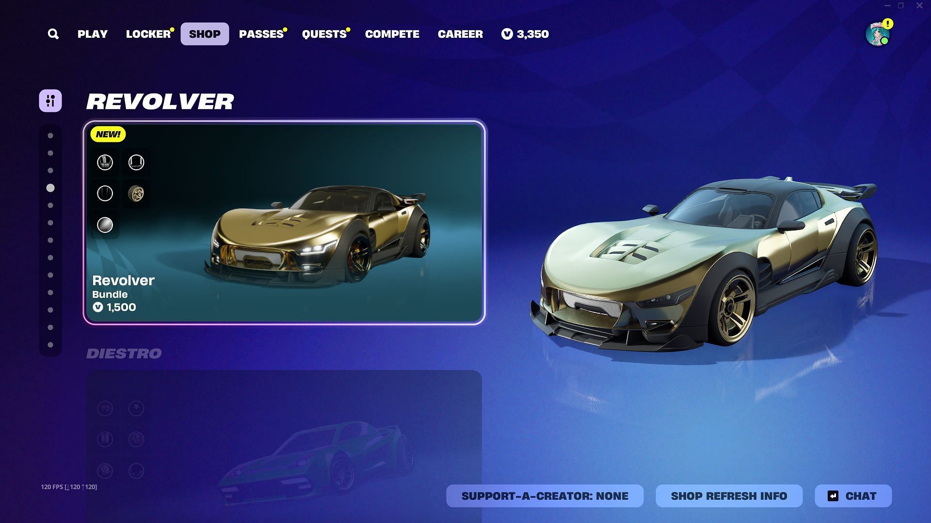 You can purchase the Revolver car skin from the Fortnite Item Shop (Image via Epic Games)