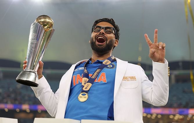 Video of Rishabh Pant playing with Ravindra Jadeja's daughter after 2025 Champions Trophy final goes viral [Watch]