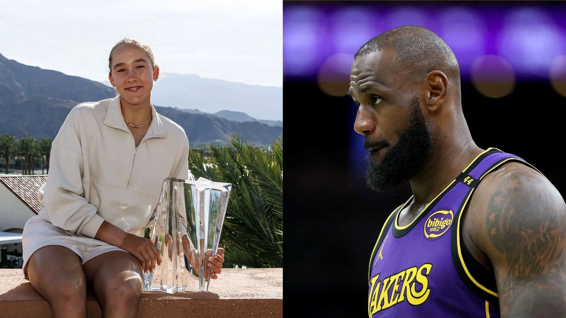 LeBron James shares his reaction to Mirra Andreeva crediting him for her Indian Wells Masters win (Photo credits: GETTY)