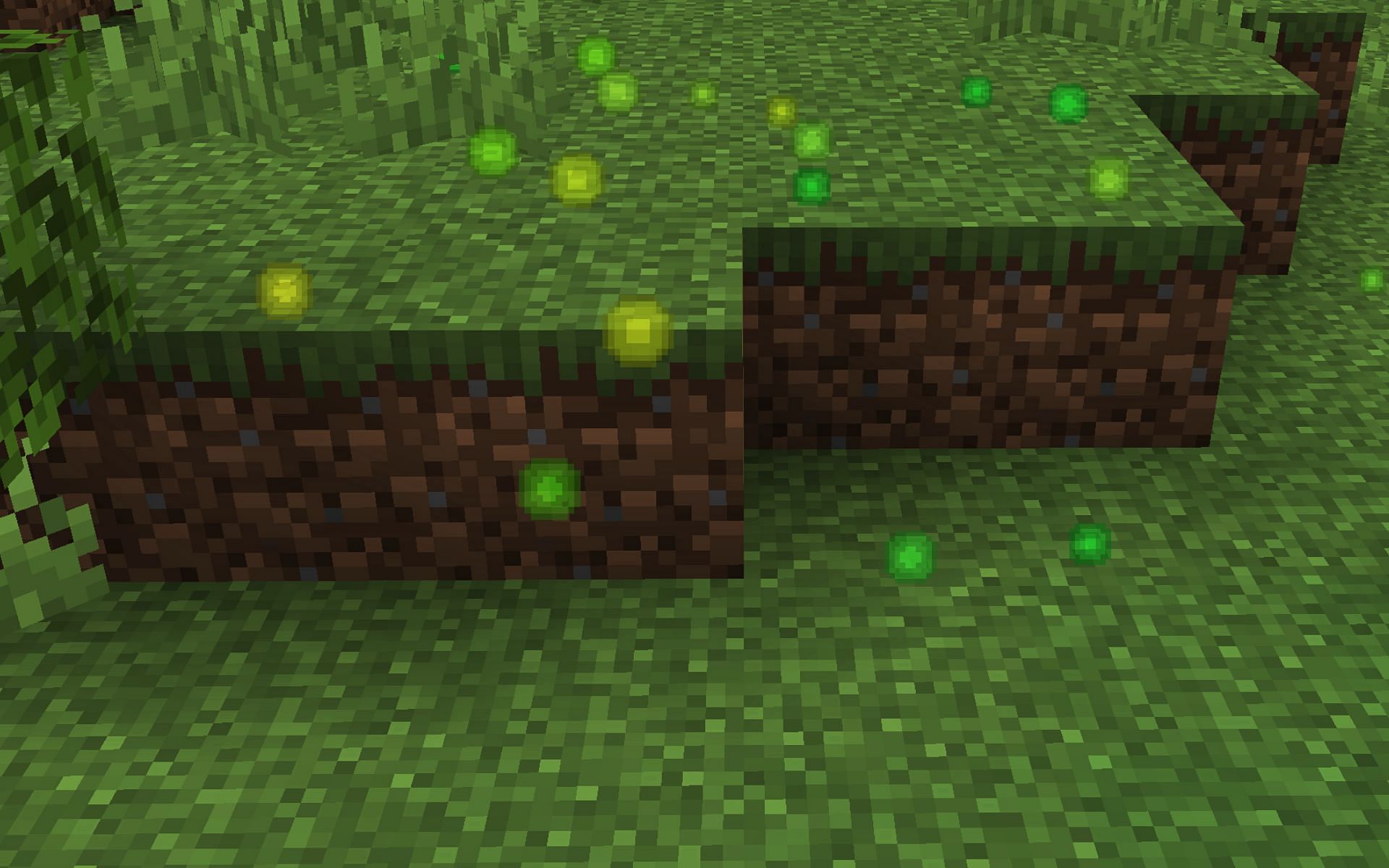 Clumps is a mod that combines multiple dropped XP orbs (Image via Sportskeeda Gaming/Mojang Studios)