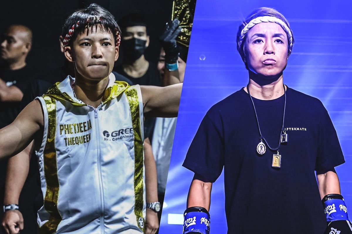 Phetjeeja (left) and Kana Morimoto (right) | Image credit: ONE Championship