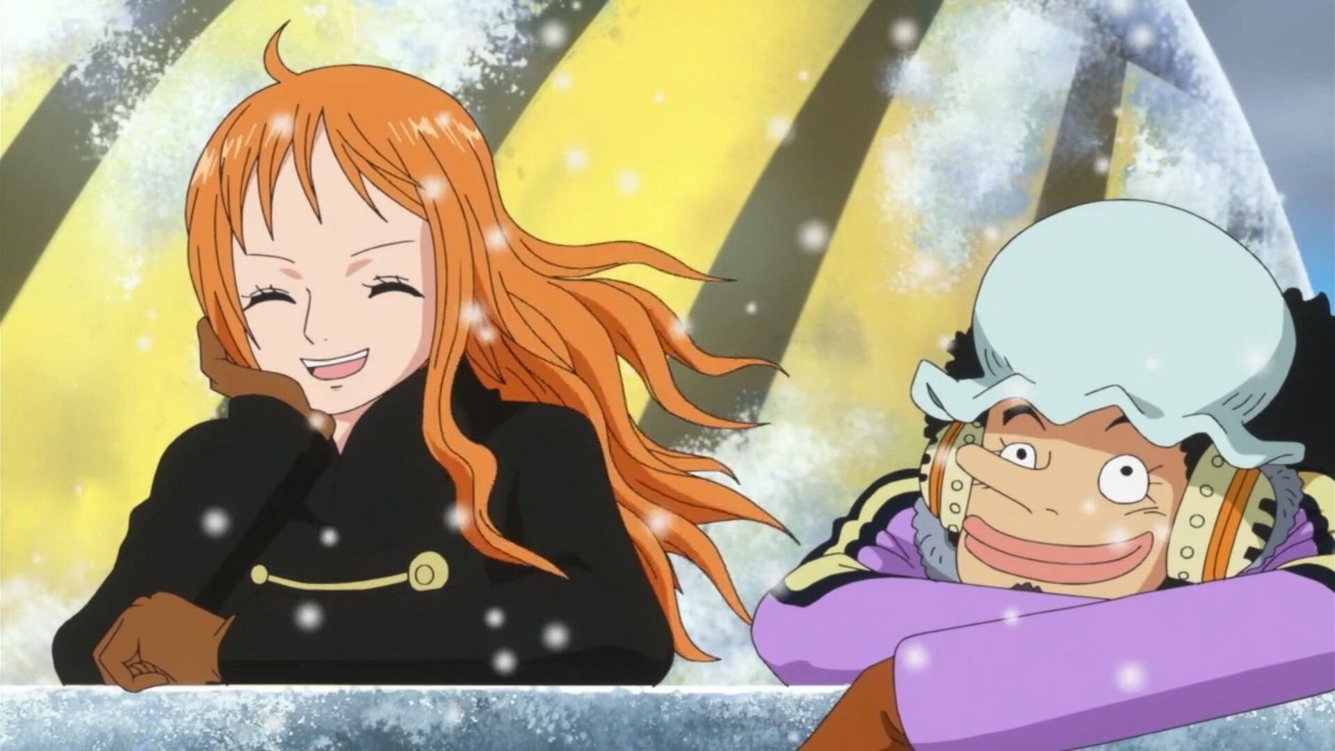 Nami rejoins Usopp while appreciating the culmination of his dream in One Piece chapter 1141 (Image via Toei Animation)