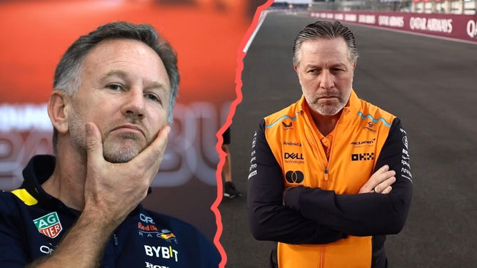"I wouldn't wanna be Christian Horner": McLaren boss Zak Brown gives his verdict on Red Bull leader being investigated for inappropriate conduct