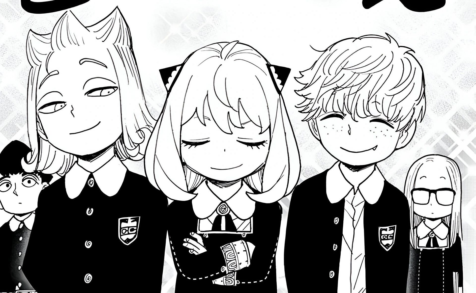 Tertius, Anya, and Freddy as seen in Spy x Family chapter 112 part 2 (Image via Shueisha)