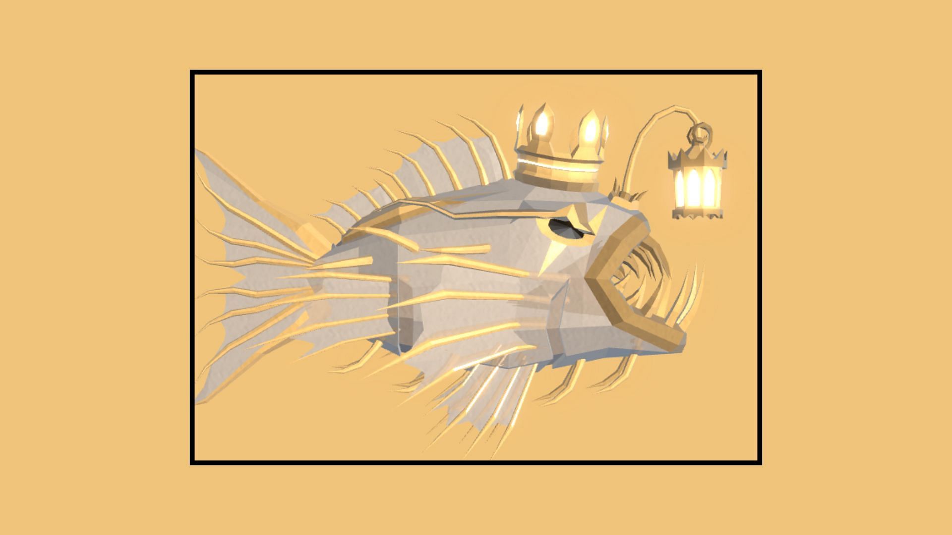 The Crowned Anglerfish is a Secret Rarity fish in the game (Image via Fisch Wiki)