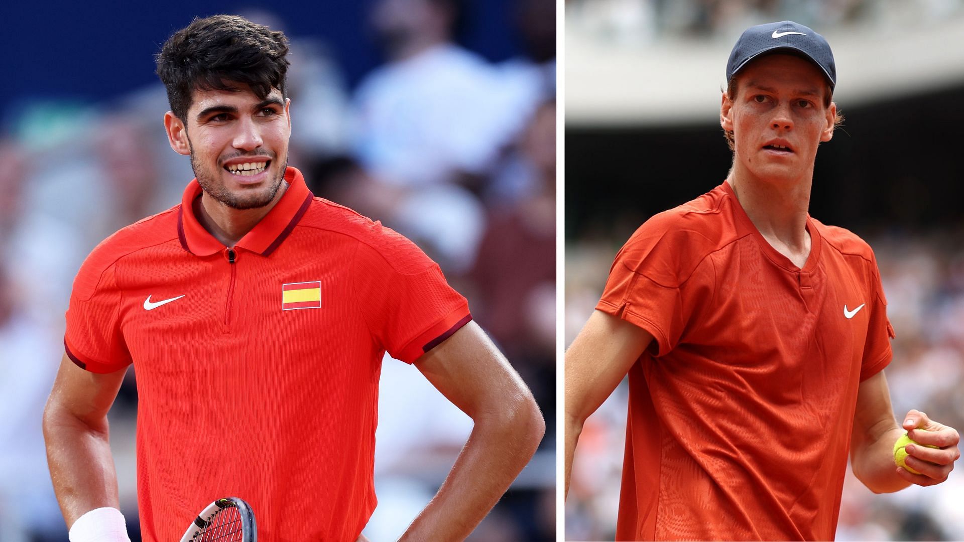 Carlos Alcaraz (L) &amp; Jannik Sinner (R) (Source - GETTY)