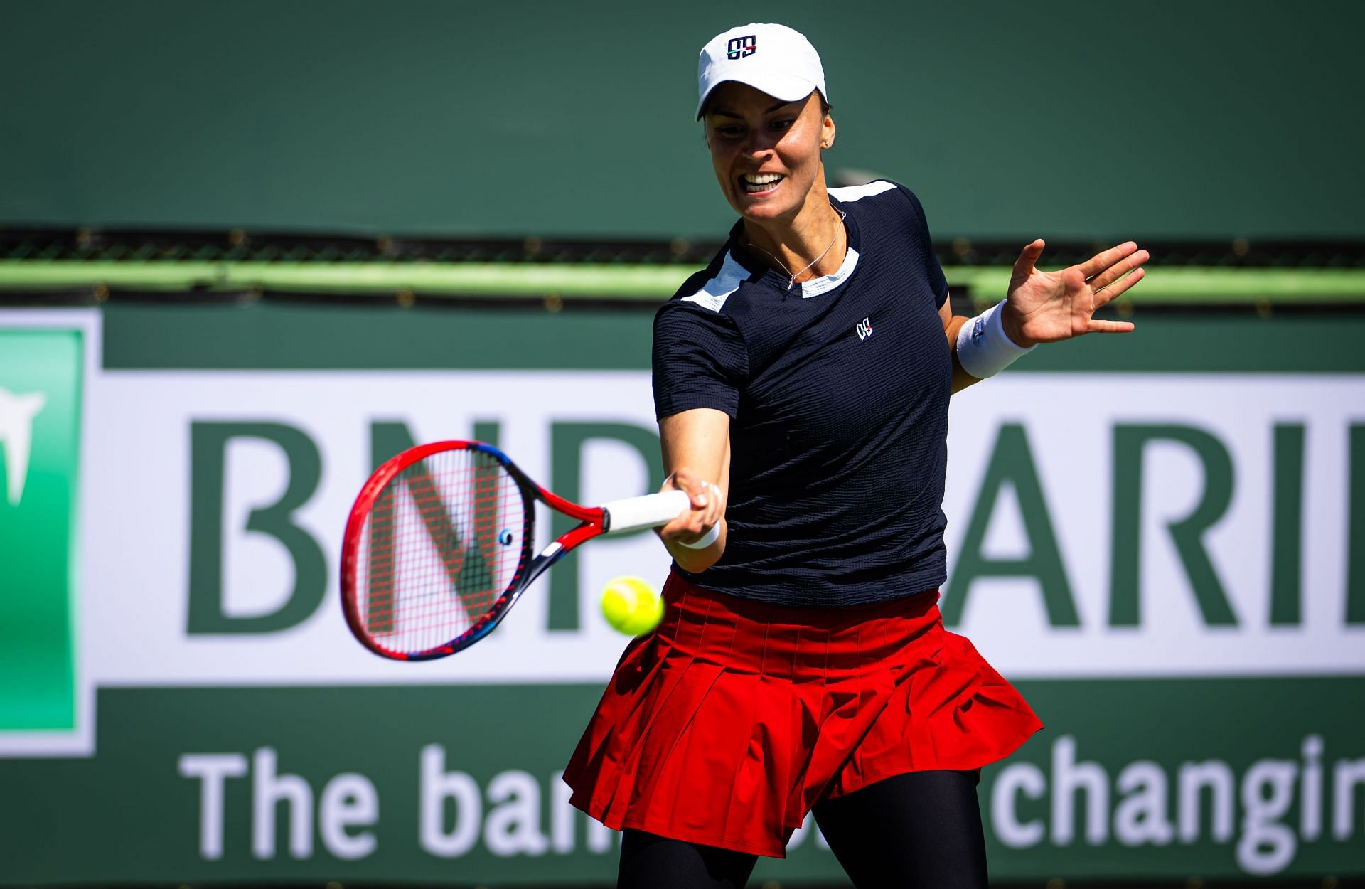 Anhelina Kalinina at the BNP Paribas Open 2025. (Photo: Getty)