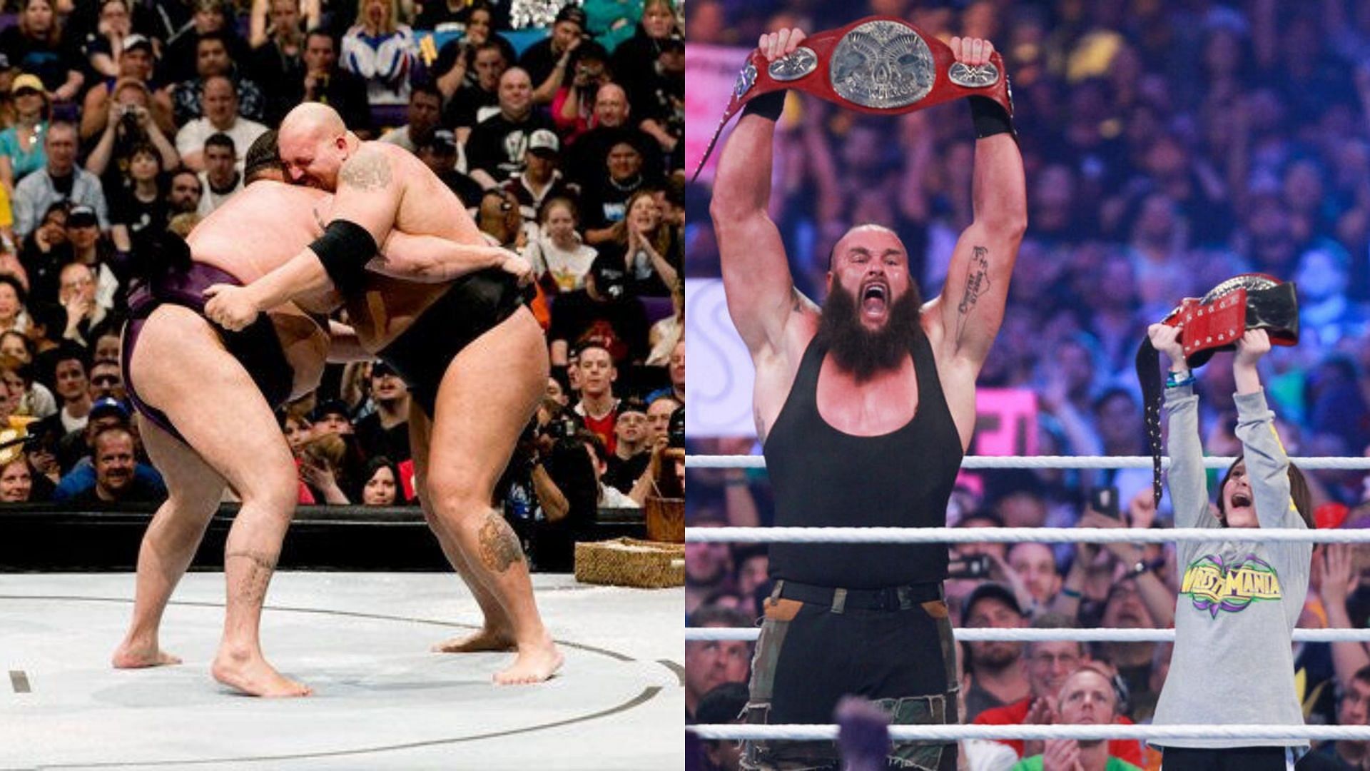 WrestleMania में कई अजीब मुकाबले हुए हैं (Photos: WWE.com)