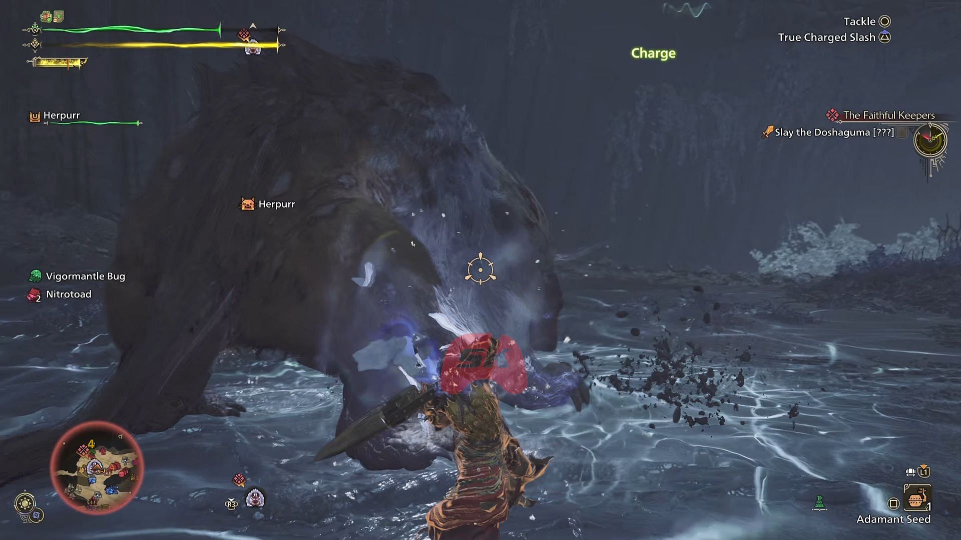 This large monster can be defeated with the right moves (Image via Sportskeeda Gaming || Capcom)