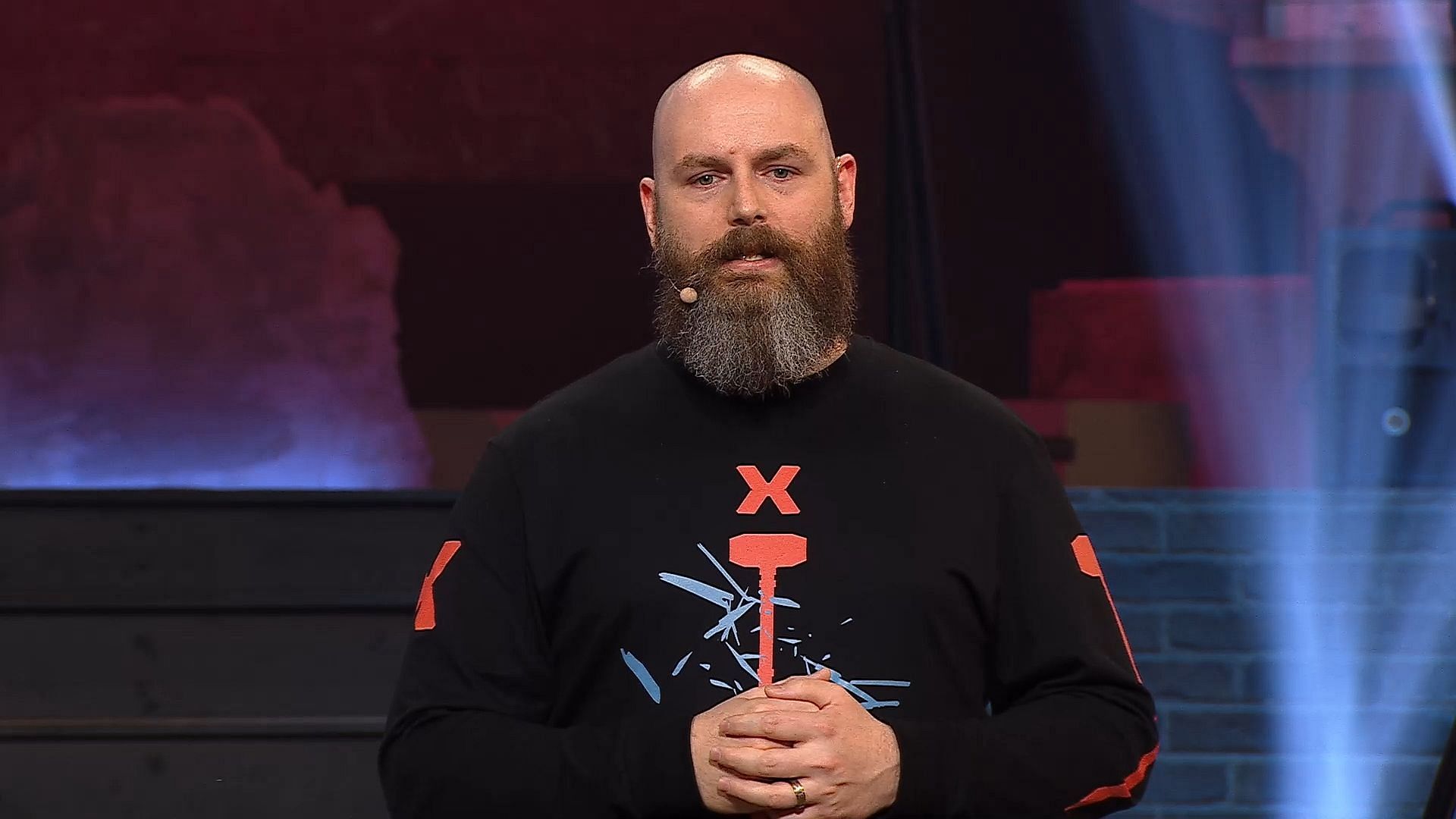 Game Director Joshua Mills during the Siege X reveal event (Image via Ubisoft)