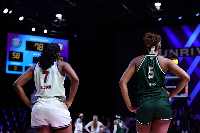 Aliyah Boston stats tonight: How did Vinyl BC center fare vs Angel Reese's Rose BC? (March 10)