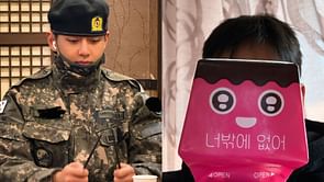 "Never letting go of the bread cheek agenda" — Fans go gaga as BTS' Taehyung drops Weverse photo marking his double-digit military discharge countdown
