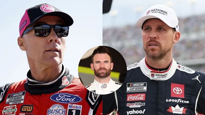 Corey LaJoie senses “some animosity” in legendary banter moment between Denny Hamlin & Kevin Harvick