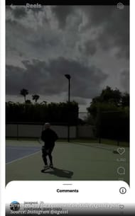 Jaz Agassi's comment on Andre Agassi's Instagram post (@agassi)
