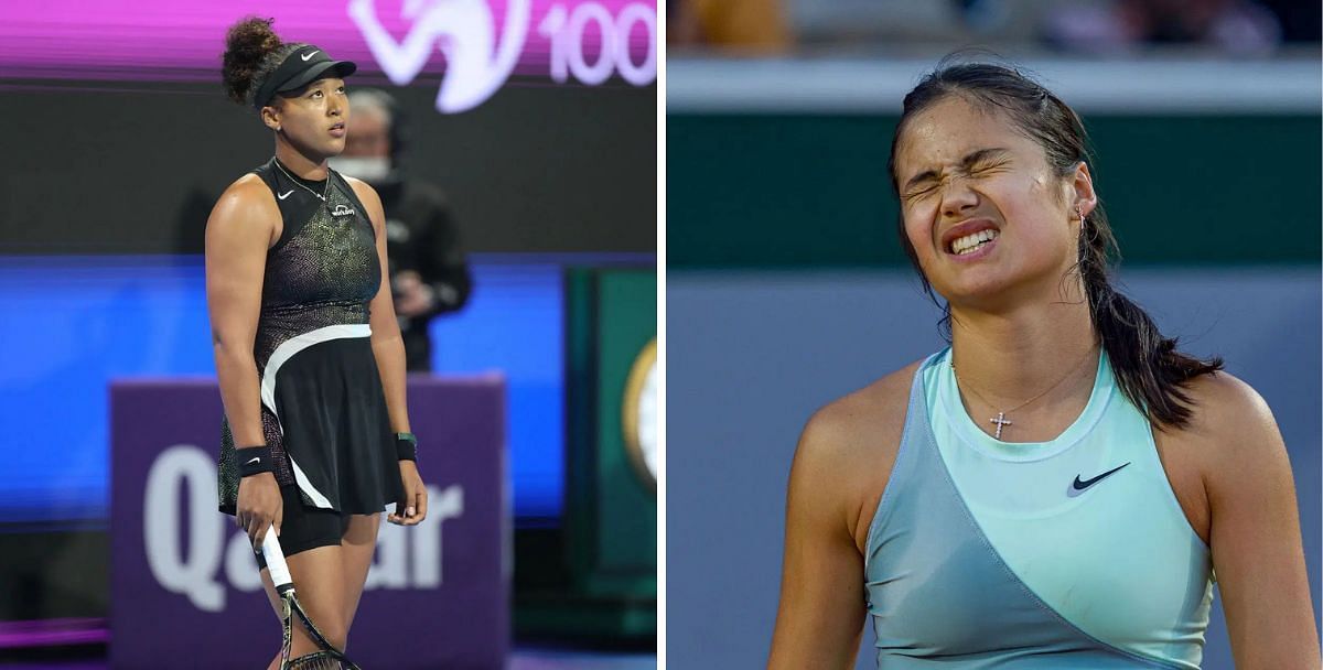 Shocking 1R losses at the BNP Paribas Open 2025, ft Naomi Osaka (L), Emma Raducanu (R), (Source: Getty Images)