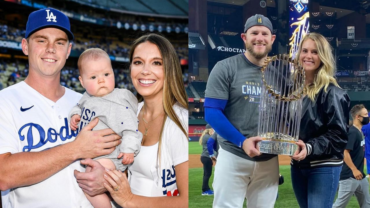 Will Smith with his wife, Cara, and daughter, Charlotte (L), Max Muncy with his wife Kellie (R) (Images from - Instagram.com/@will.smith, Instagram.com/@maxmuncy)