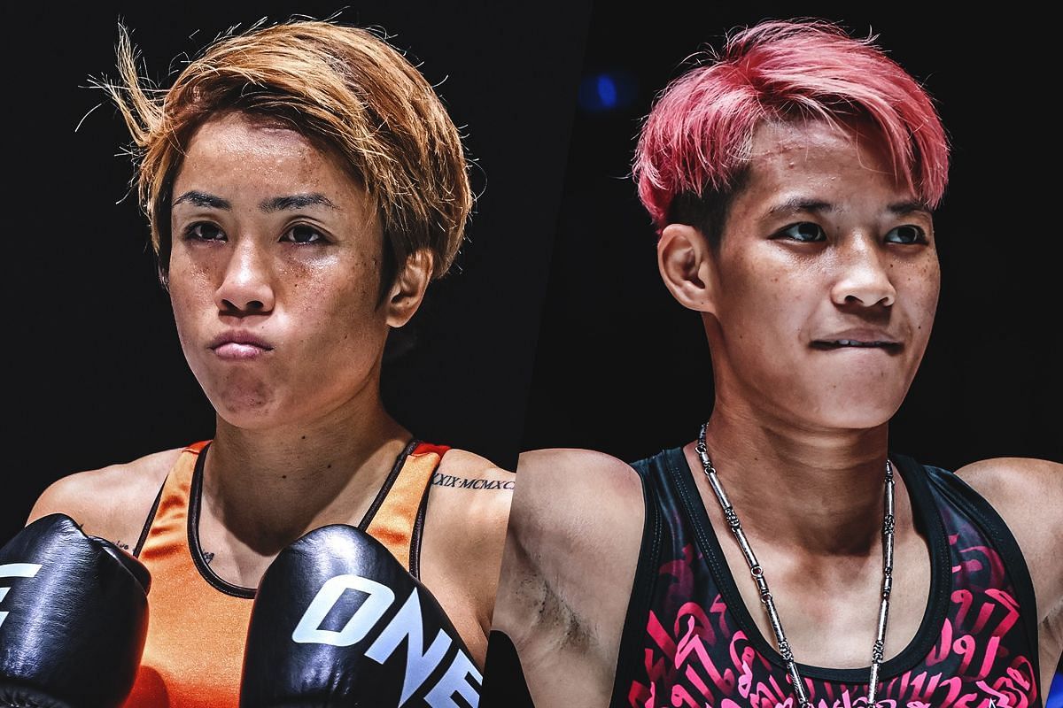 Kana Morimoto (left) and Phetjeeja (right). [Photos from ONE Championship]