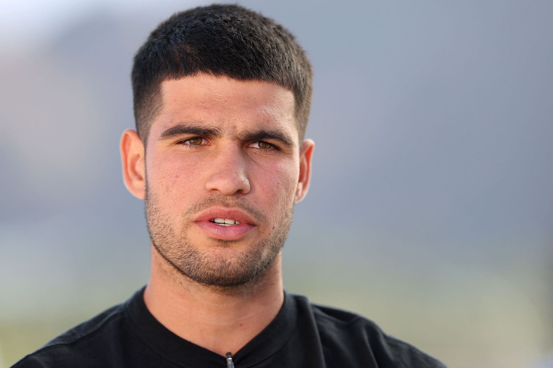 Carlos Alcaraz pictured at the 2025 BNP Paribas Open in Indian Wells - Image Source: Getty