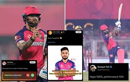 "Hype 100%, performance 10%" - Riyan Parag gets trolled on social media after underwhelming knock in RR vs KKR match of IPL 2025